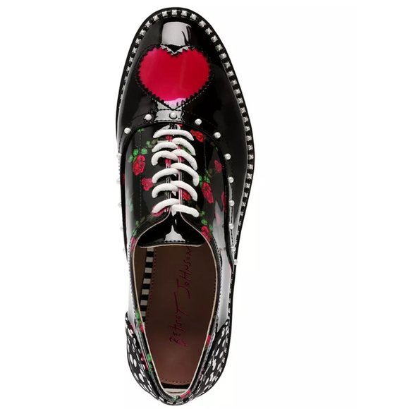 BETSEY JOHNSON Marti Floral Rose Sneakers! - Picture 7 of 10